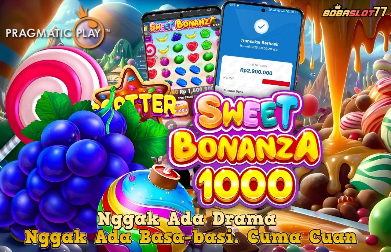 Selamat kepada user id : no***7 Wede Rp 2.900.000 di Game SWEET BONANZA 1000 PRAGMATIC PLAY Cair Gk Sampe 1 Menit! Menang Mudah di Bobaslot77